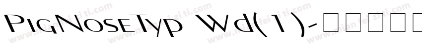PigNoseTyp Wd(1)字体转换
